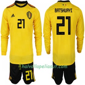 Jalkapallo Pelipaidat Belgia BATSHUAYI 21 Lasten World Cup 2018 Vieraspaita Pitkähihainen